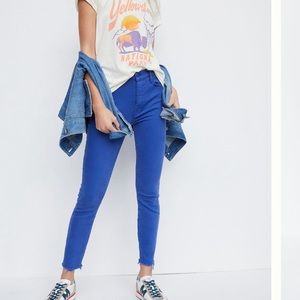 MOTHER Jeans The Stunner Frayed Ankle Sz 27